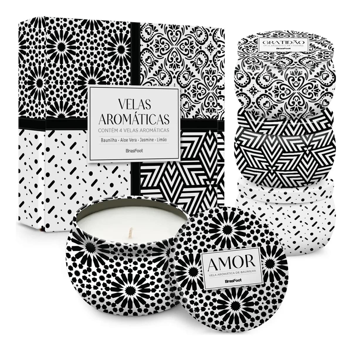 VELAS AROMATICAS CONTEM 4 VELAS