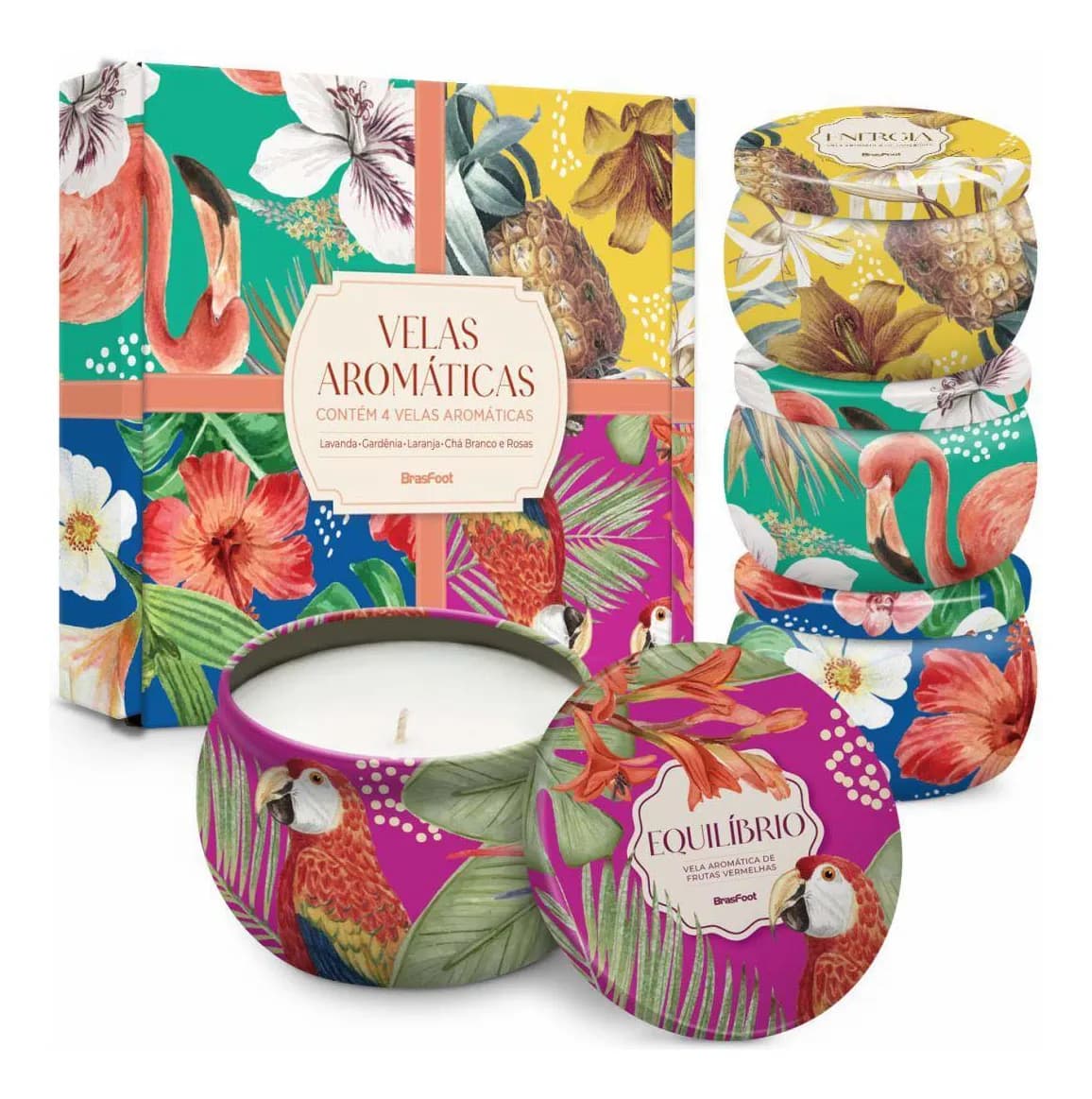 VELAS AROMATICAS CONTEM 4 VELAS