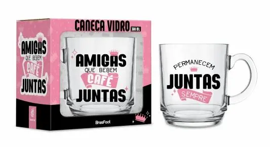CANECA VIDRO 300ML
