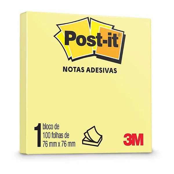 Bloco de Notas Adesivas Post-it 3M