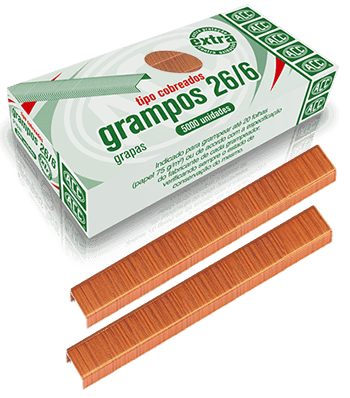 Grampo para Grampeador 26/6 Galvanizado